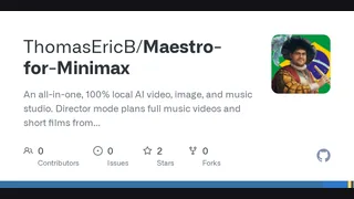 GitHub - ThomasEricB/Maestro-for-Minimax: An all-in-one, 100% local AI video, image, and music studio. Director mode plans full music videos